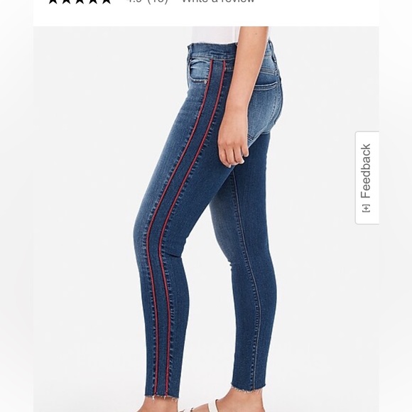 Express jeans side stripe red - Picture 5 of 5
